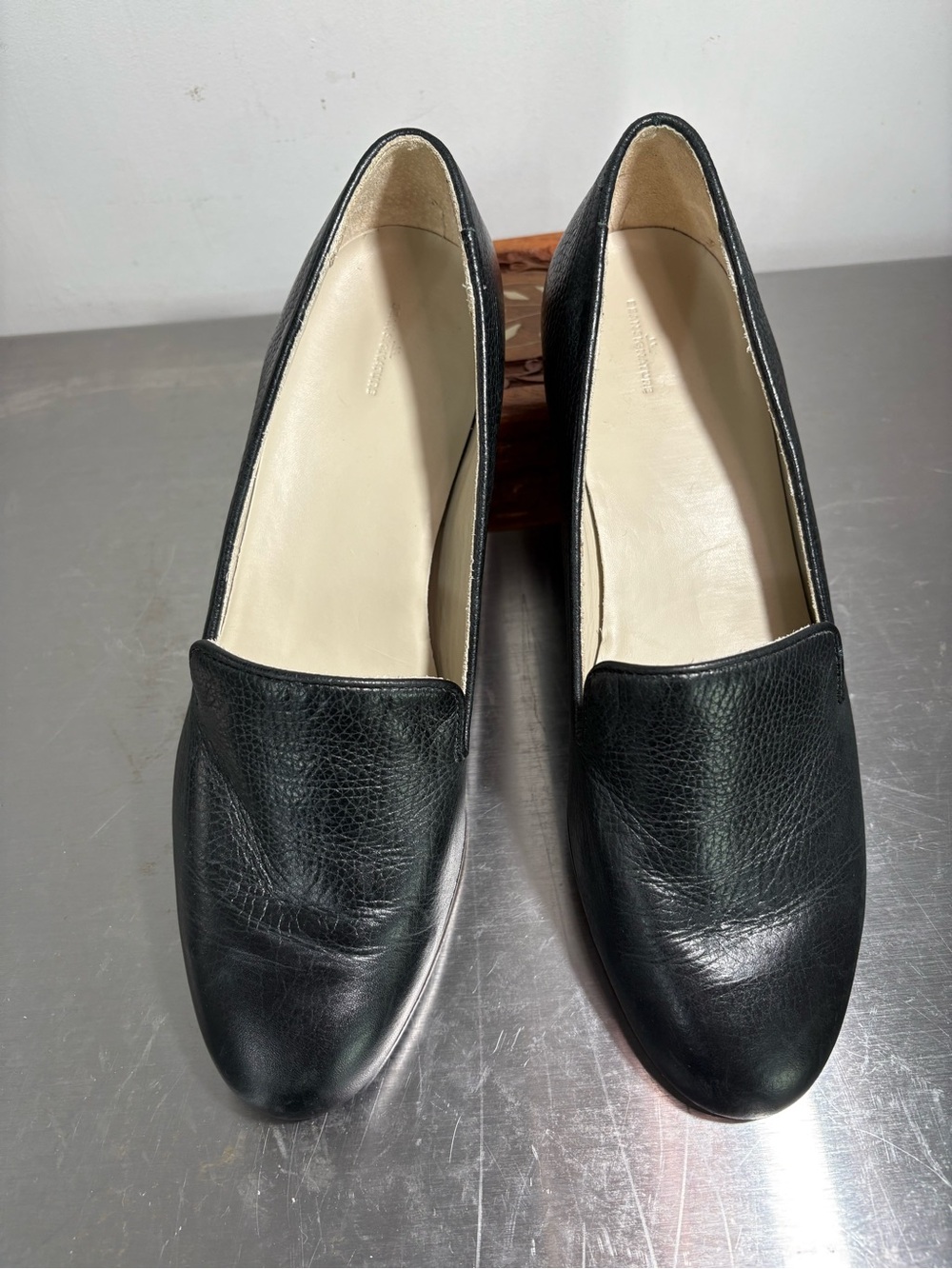LL Bean Signature slip on leather made in Brazil loafer black 9